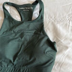 Outdoor Voices Women's Green Sports Bra